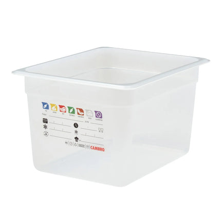 (6 pieces) CAMBRO | SafeTrak – Polypropylene – GN 1/2 container – translucent – height: 200mm
