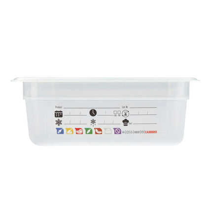 (6 pieces) CAMBRO | SafeTrak – Polypropylene – GN 1/2 container – translucent – height: 100mm