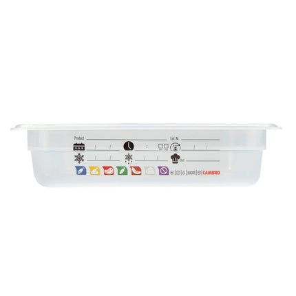 (6 pieces) CAMBRO | SafeTrak – Polypropylene – GN 1/2 container – translucent – height: 65mm