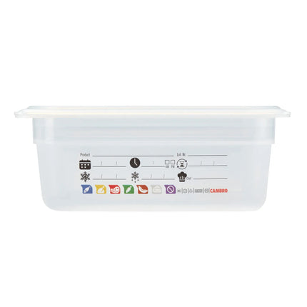 (6 pieces) CAMBRO | SafeTrak – Polypropylene – GN 1/2 container – translucent – height: 100mm