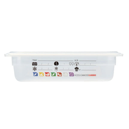 (6 pieces) CAMBRO | SafeTrak – Polypropylene – GN 1/2 container – translucent – height: 65mm
