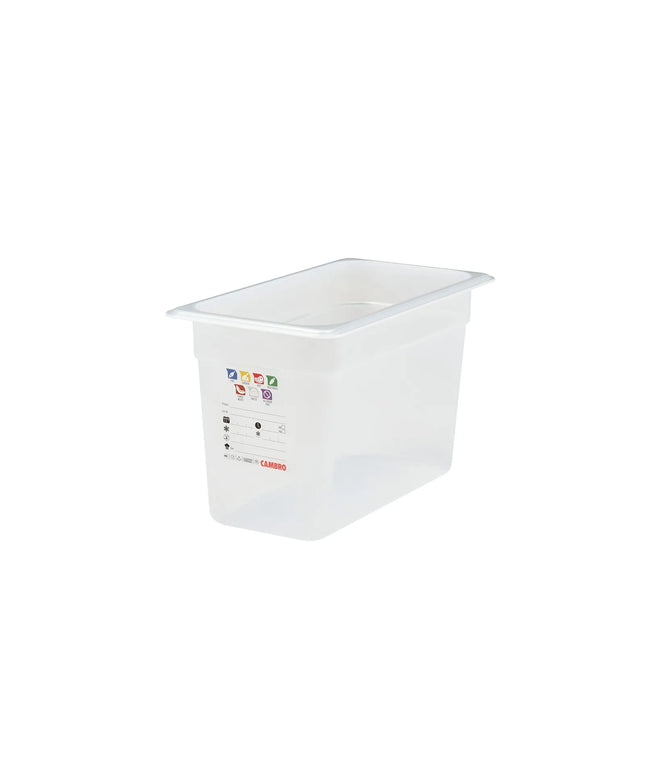 (6 pieces) CAMBRO | SafeTrak – Polypropylene – GN 1/3 container – translucent – height: 200mm
