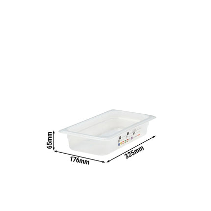(6 pieces) CAMBRO | SafeTrak – Polypropylene – GN 1/3 container – translucent – height: 65mm