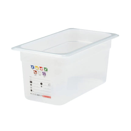 (6 pieces) CAMBRO | SafeTrak – Polypropylene – GN 1/3 container – translucent – height: 150mm