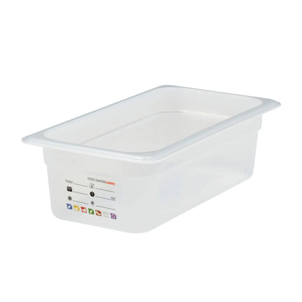 (6 pieces) CAMBRO | SafeTrak – Polypropylene – GN 1/3 container – translucent – height: 100mm