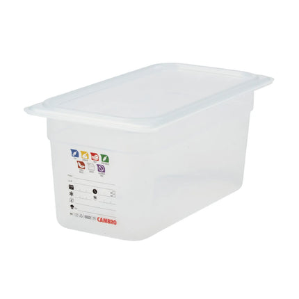 (6 pieces) CAMBRO | SafeTrak – Polypropylene – GN 1/3 container – translucent – height: 150mm