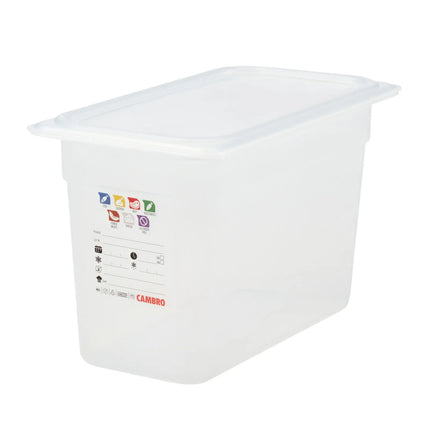 (6 pieces) CAMBRO | SafeTrak – Polypropylene – GN 1/3 container – translucent – height: 200mm