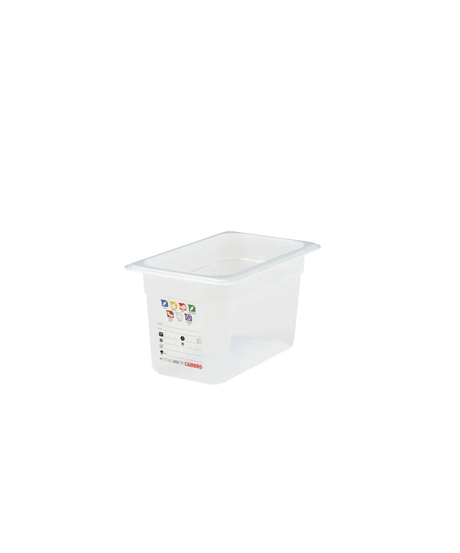 (6 pieces) CAMBRO | SafeTrak – Polypropylene – GN 1/4 container – translucent – height: 150mm