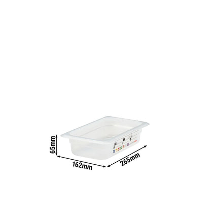 (6 pieces) CAMBRO | SafeTrak – Polypropylene – GN 1/4 container – translucent – height: 65mm