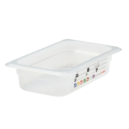 (6 pieces) CAMBRO | SafeTrak – Polypropylene – GN 1/4 container – translucent – height: 65mm