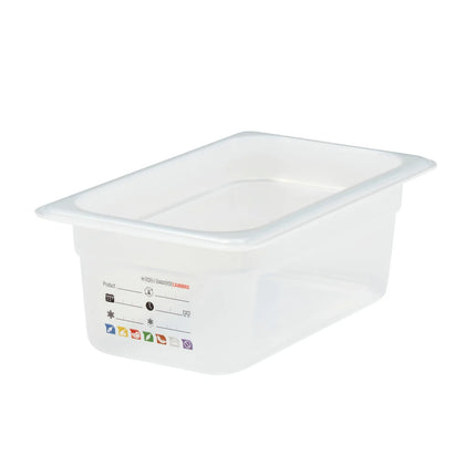 (6 pieces) CAMBRO | SafeTrak – Polypropylene – GN 1/4 container – translucent – height: 100mm