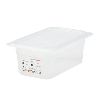 (6 pieces) CAMBRO | SafeTrak – Polypropylene – GN 1/4 container – translucent – height: 100mm