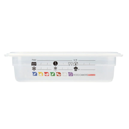 (6 pieces) CAMBRO | SafeTrak – Polypropylene – GN 1/4 container – translucent – height: 65mm