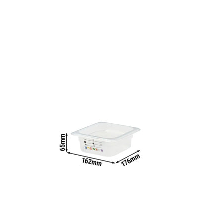 (6 pieces) CAMBRO | SafeTrak – Polypropylene – GN 1/6 container – translucent – height: 65mm