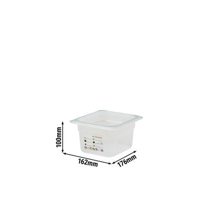 (6 pieces) CAMBRO | SafeTrak – Polypropylene – GN 1/6 container – translucent – height: 100mm
