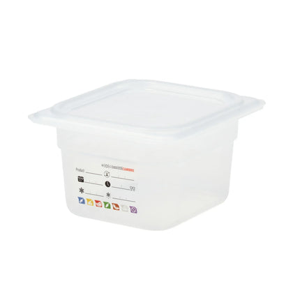 (6 pieces) CAMBRO | SafeTrak – Polypropylene – GN 1/6 container – translucent – height: 100mm