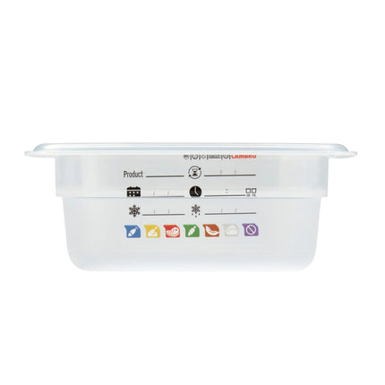 (6 pieces) CAMBRO | SafeTrak – Polypropylene – GN 1/6 container – translucent – height: 65mm