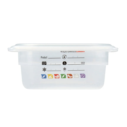 (6 pieces) CAMBRO | SafeTrak – Polypropylene – GN 1/6 container – translucent – height: 65mm
