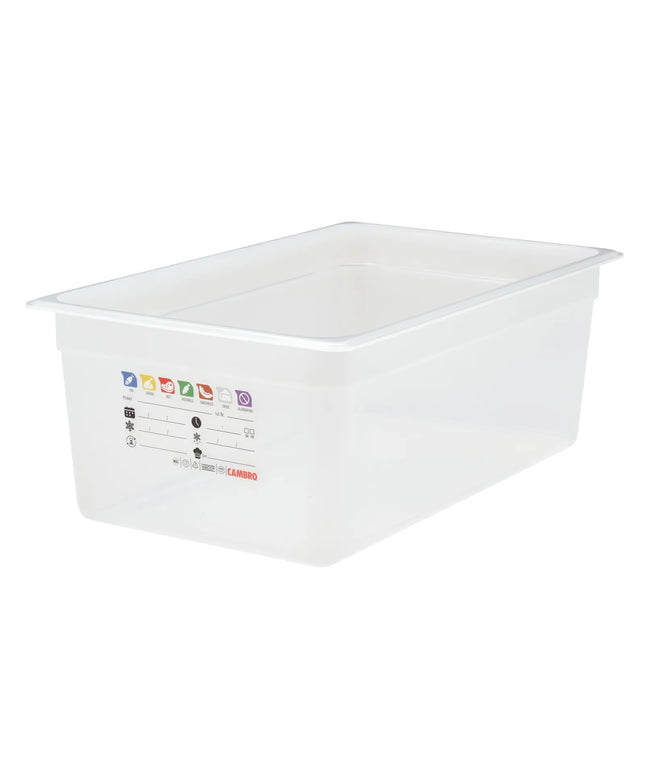 (6 pieces) CAMBRO | SafeTrak – Polypropylene – GN 1/9 container – translucent – height: 200mm