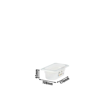 (6 pieces) CAMBRO | SafeTrak – Polypropylene – GN 1/9 container – translucent – height: 65mm