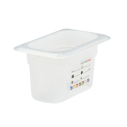 (6 pieces) CAMBRO | SafeTrak – Polypropylene – GN 1/9 container – translucent – height: 100mm