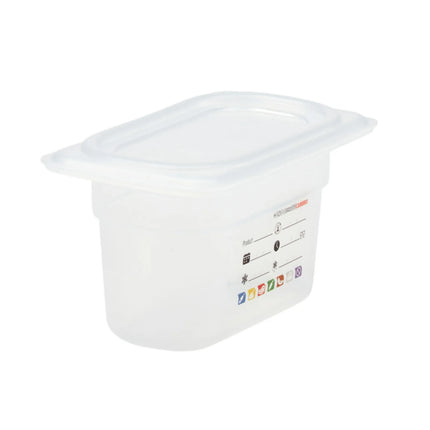 (6 pieces) CAMBRO | SafeTrak – Polypropylene – GN 1/9 container – translucent – height: 100mm