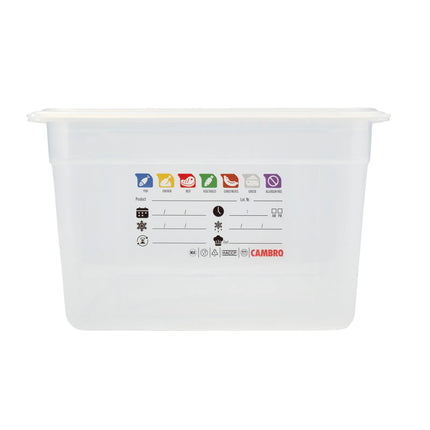(6 pieces) CAMBRO | SafeTrak – Polypropylene – GN 1/9 container – translucent – height: 200mm