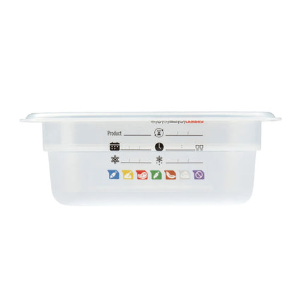 (6 pieces) CAMBRO | SafeTrak – Polypropylene – GN 1/9 container – translucent – height: 65mm