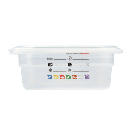 (6 pieces) CAMBRO | SafeTrak – Polypropylene – GN 1/9 container – translucent – height: 65mm
