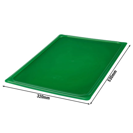 (6 pieces) CAMBRO | SafeTrak – Polypropylene – Lid – GN 1/1 – Green