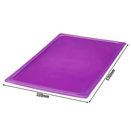 (6 pieces) CAMBRO | SafeTrak – Polypropylene – Lid – GN 1/1 – Purple