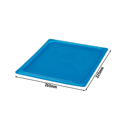(6 pieces) CAMBRO | SafeTrak – Polypropylene – Lid – GN 1/2 – Blue