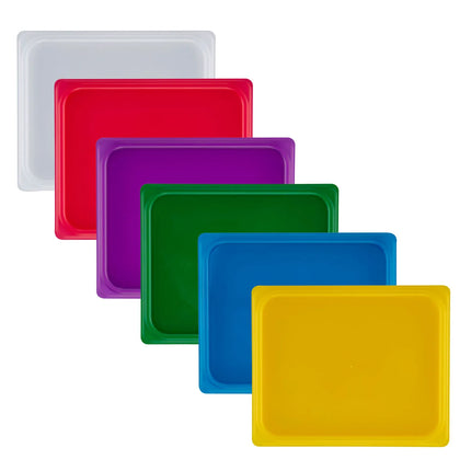 (6 pieces) CAMBRO | SafeTrak – Polypropylene – Lid – GN 1/2 – Blue