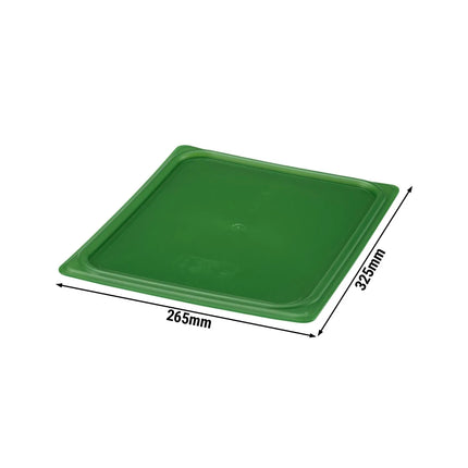 (6 pieces) CAMBRO | SafeTrak – Polypropylene – Lid – GN 1/2 – Green