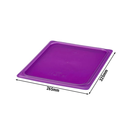 (6 pieces) CAMBRO | SafeTrak – Polypropylene – Lid – GN 1/2 – Purple