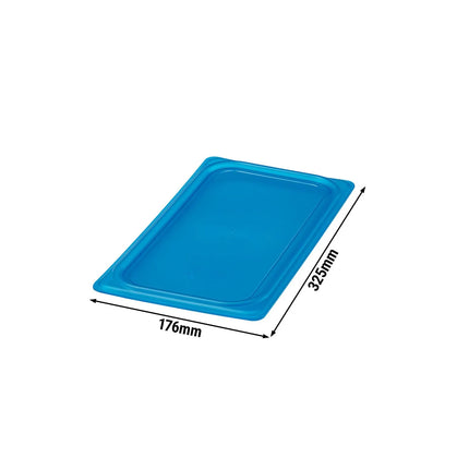 (6 pieces) CAMBRO | SafeTrak – Polypropylene – Lid – GN 1/3 – Blue