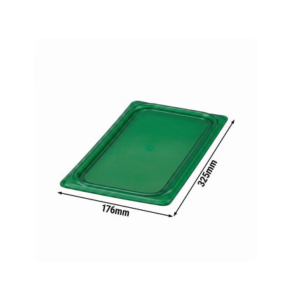 (6 pieces) CAMBRO | SafeTrak – Polypropylene – Lid – GN 1/3 – Green