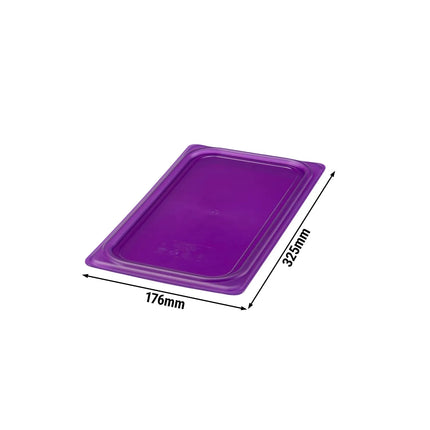 (6 pieces) CAMBRO | SafeTrak – Polypropylene – Lid – GN 1/3 – Purple