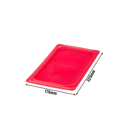 (6 pieces) CAMBRO | SafeTrak – Polypropylene – Lid – GN 1/3 – Red