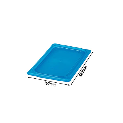 (6 pieces) CAMBRO | SafeTrak – Polypropylene – Lid – GN 1/4 – Blue