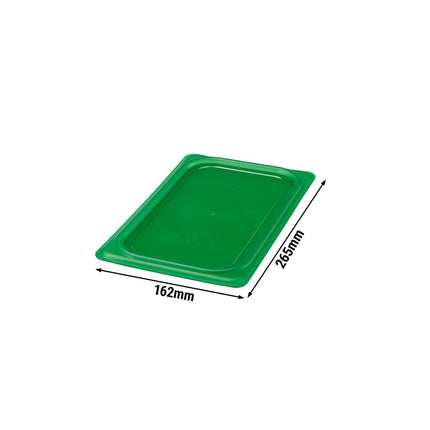 (6 pieces) CAMBRO | SafeTrak – Polypropylene – Lid – GN 1/4 – Green