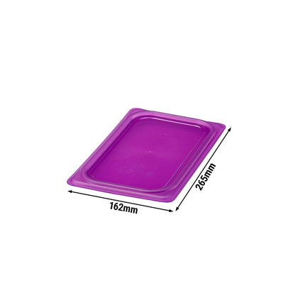 (6 pieces) CAMBRO | SafeTrak – Polypropylene – Lid – GN 1/4 – Purple