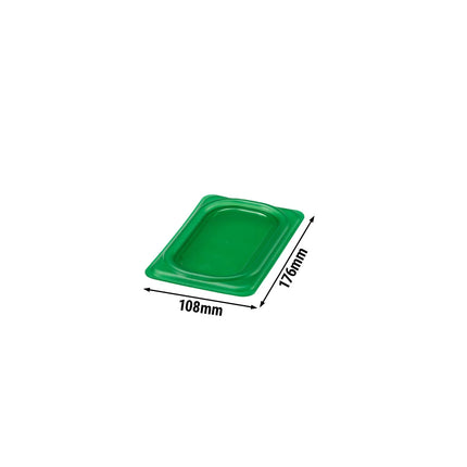 (6 pieces) CAMBRO | SafeTrak – Polypropylene – Lid – GN 1/9 – Green