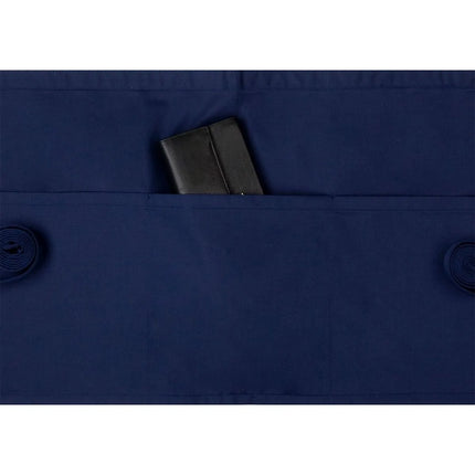 (6 pieces) KARLOWSKY | Basic Waist Apron with Pocket – Navy - 600x350 mm
