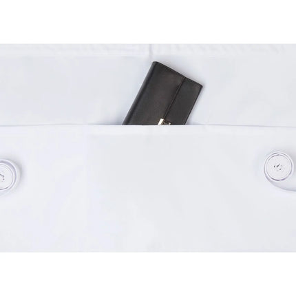 (6 pieces) KARLOWSKY | Basic Waist Apron with Pocket – White - 600x350 mm