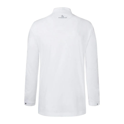 (6 pieces) KARLOWSKY | Chef Jacket DIAMOND CUT® Couture – White – Size 56 – Hidden press-stud front