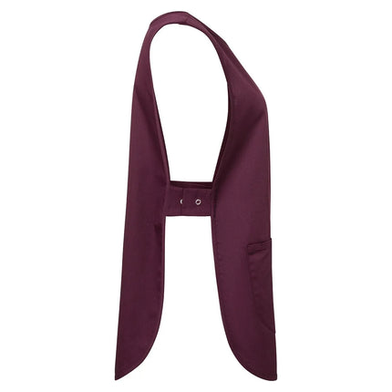 (6 pieces) KARLOWSKY | Essential Uniform Tabard Tunic – Aubergine - Size S - Sleeveless - Pen Pocket