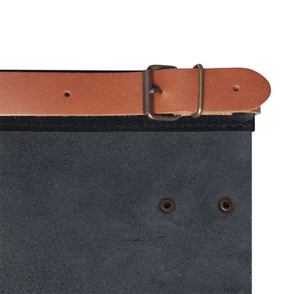 (6 pieces) KARLOWSKY | Genuine Leather Waist Apron – Black - 59x40 cm