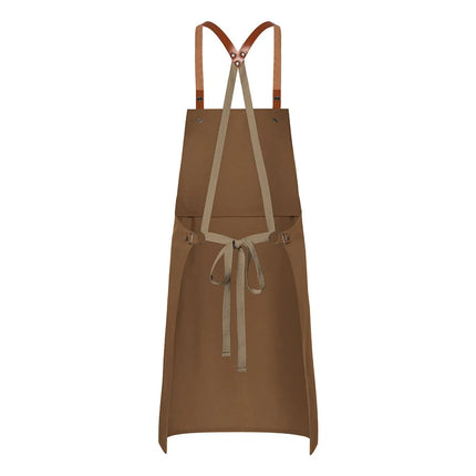 (6 pieces) KARLOWSKY | Green Generation Bib Apron – Cinnamon – Recycled Plastic – 700x850 mm