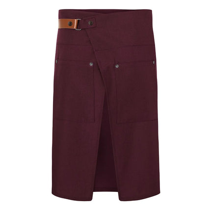 (6 pieces) KARLOWSKY | Green Generation Waist Apron – Recycled Plastic - Aubergine - 1100x650 mm